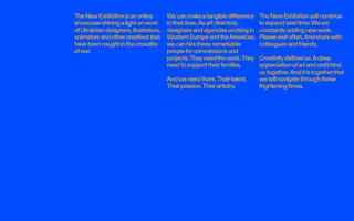 The New Exhibition homepage website preview