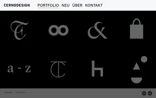 Cerno Design homepage website preview