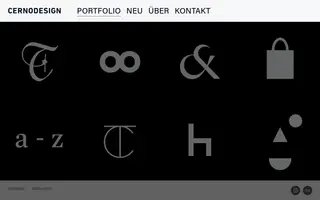 Cerno Design homepage website preview