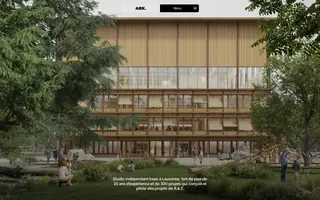 ARK. Architectes homepage website preview