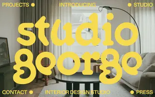 Studio George homepage website preview