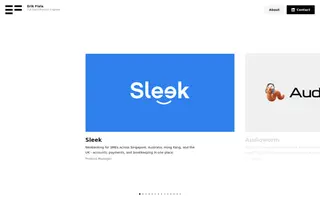 Erik Fiala homepage website preview