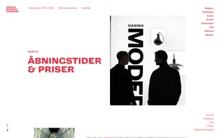 Designmuseum homepage website preview