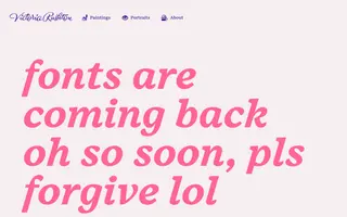 Victoria Rushton homepage website preview
