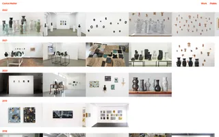 Carlos Matter homepage website preview