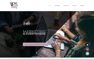 VIEWS Marketing homepage website preview