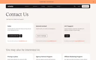 Kinsta homepage website preview