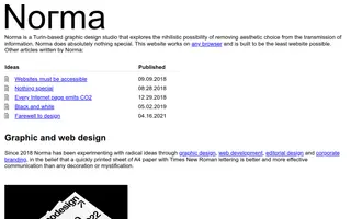Norma homepage website preview