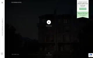Charbonnel homepage website preview