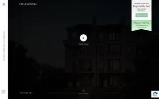 Charbonnel homepage website preview