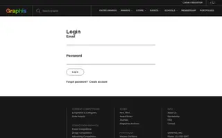 Graphis homepage website preview