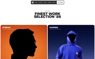 Akeo homepage website preview