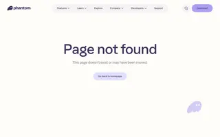 Phantom homepage website preview