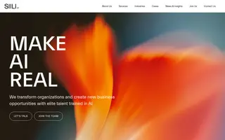 Siili homepage website preview
