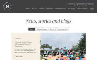 Newenham Adelaide Hills homepage website preview