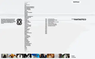 Studio Fantastico homepage website preview