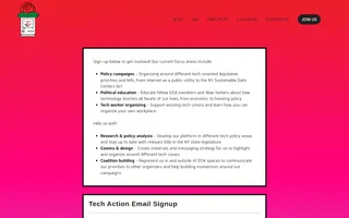 Techaction homepage website preview
