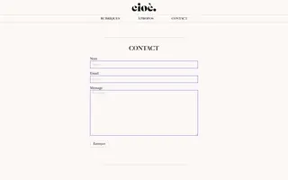 Cioè homepage website preview