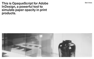 OpaqueScript homepage website preview