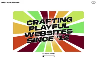 Martin Laxenaire homepage website preview