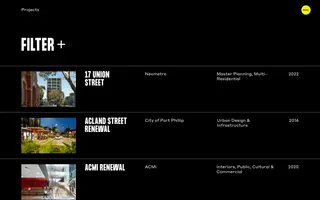 BKK Architects homepage website preview