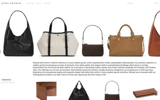 Ezra Arthur homepage website preview
