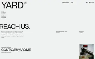 Yard homepage website preview