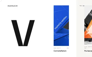 Villeville homepage website preview
