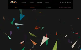 BIND homepage website preview