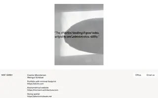 WAF GMBH homepage website preview