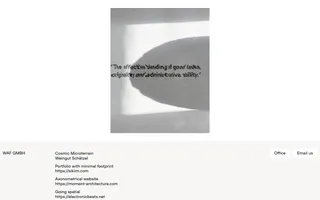 WAF GMBH homepage website preview