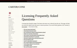 Carter & Cone homepage website preview