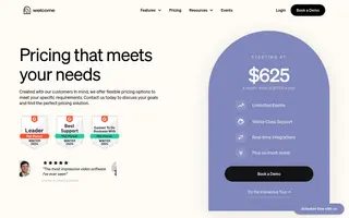 Welcome homepage website preview