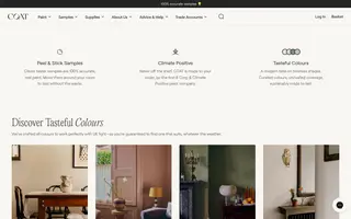 COAT homepage website preview