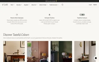 COAT homepage website preview