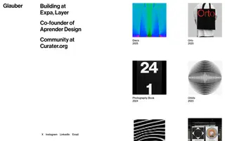Glauber homepage website preview