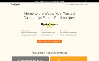 Mark Simonson Studio homepage website preview