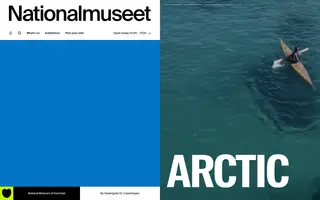 Nationalmuseet homepage website preview