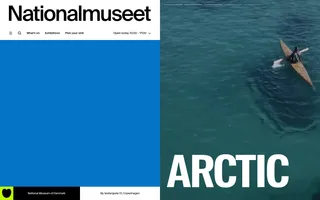 Nationalmuseet homepage website preview