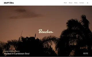 Wolff Olins homepage website preview