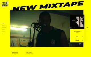 Make It Rain Records homepage website preview