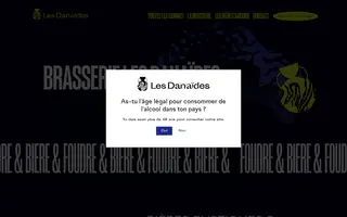 Les Danaïdes homepage website preview
