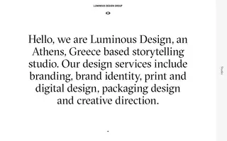 Luminous Design homepage website preview