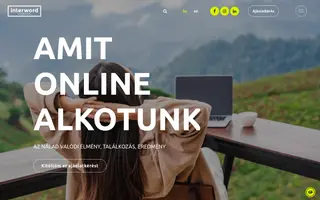 Interword homepage website preview
