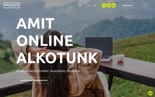 Interword homepage website preview