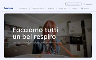 Libenar homepage website preview