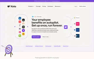 Kota homepage website preview