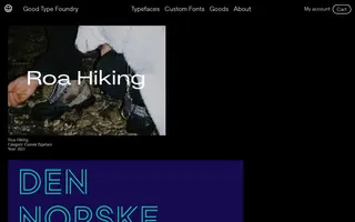 Goodtypefoundry homepage website preview