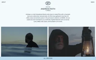 Panthalassa homepage website preview