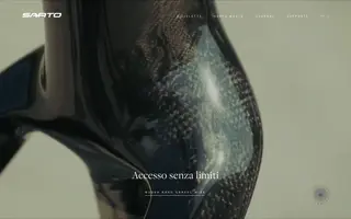 Sarto homepage website preview